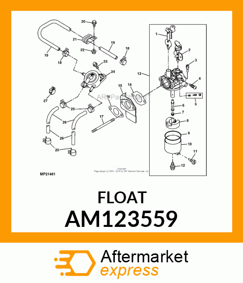FLOAT, ASSY AM123559