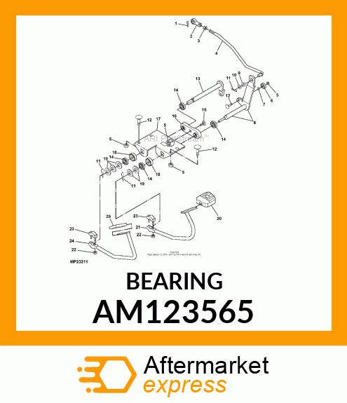 BEARING, RADIAL BALL (9/16") AM123565