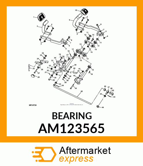 BEARING, RADIAL BALL (9/16") AM123565