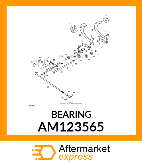 BEARING, RADIAL BALL (9/16") AM123565