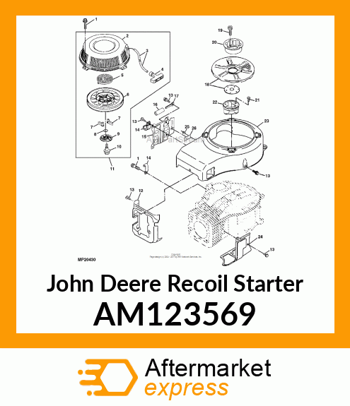 STARTER, RECOIL AM123569
