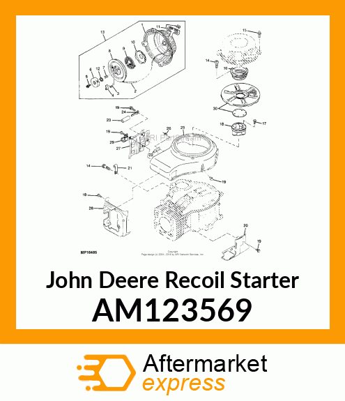 STARTER, RECOIL AM123569