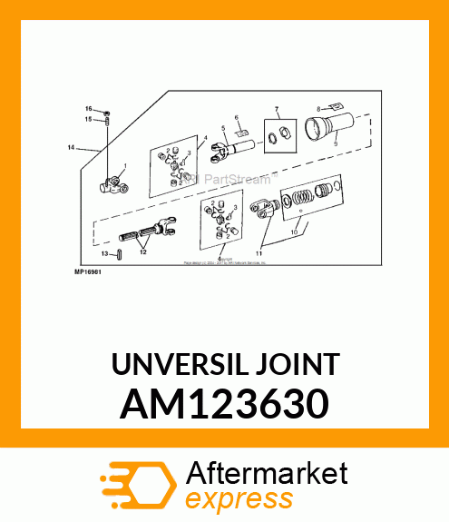 JOINT, UNIVERSAL TELESCOPING AM123630