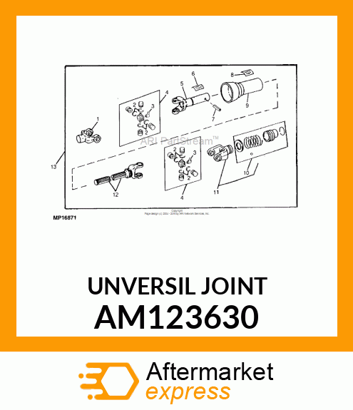 JOINT, UNIVERSAL TELESCOPING AM123630