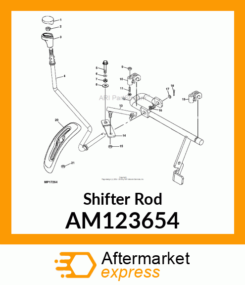 Shifter Rod AM123654