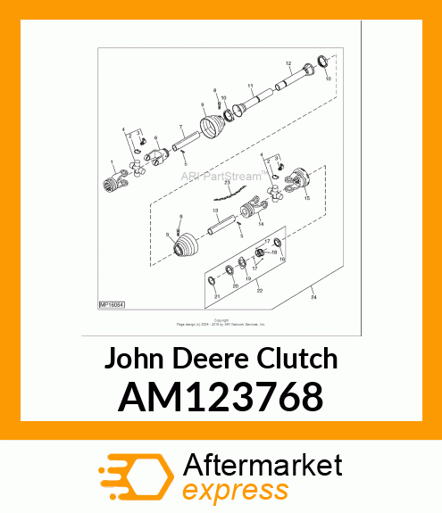 CLUTCH, ASSY AM123768