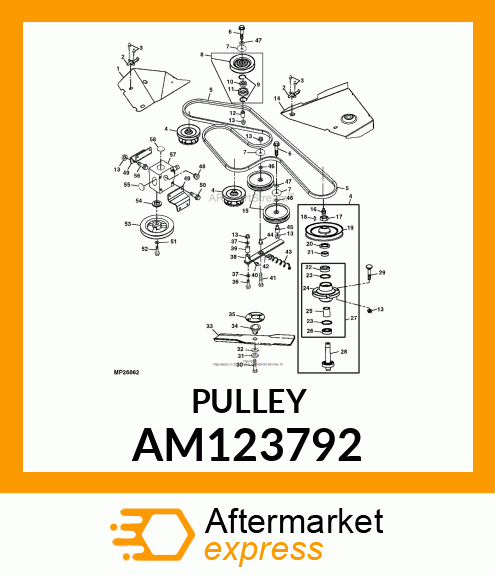 IDLER, IDLER, FLAT SPLIT, 6IN DIAME AM123792