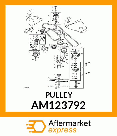 IDLER, IDLER, FLAT SPLIT, 6IN DIAME AM123792