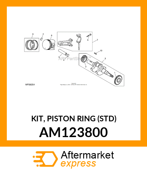 KIT, PISTON RING (STD) AM123800