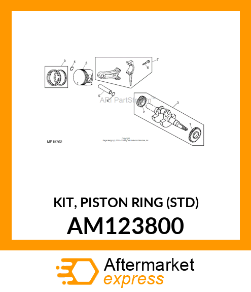 KIT, PISTON RING (STD) AM123800