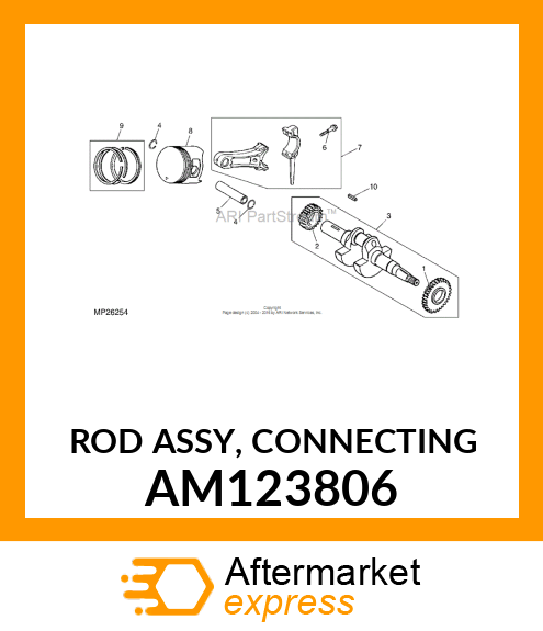 ROD ASSY, CONNECTING AM123806
