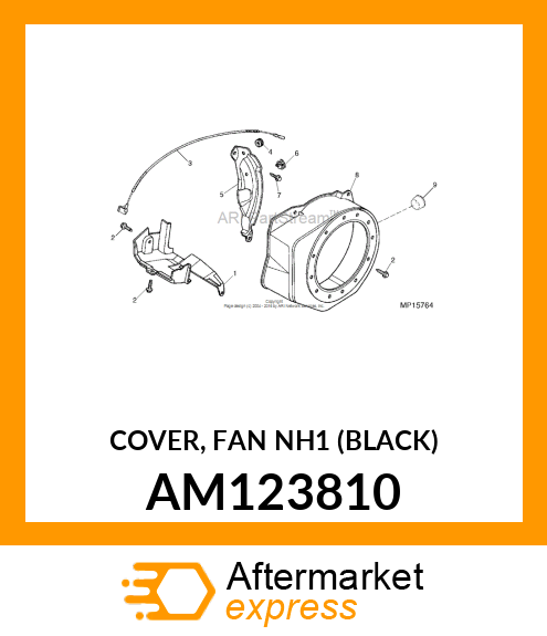 COVER, FAN NH1 (BLACK) AM123810