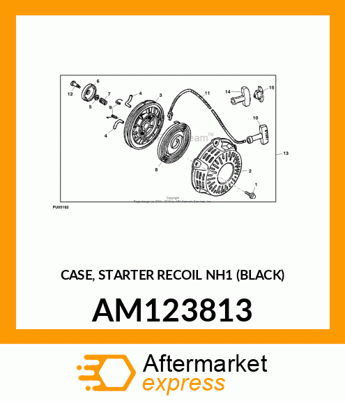 CASE, STARTER RECOIL NH1 (BLACK) AM123813