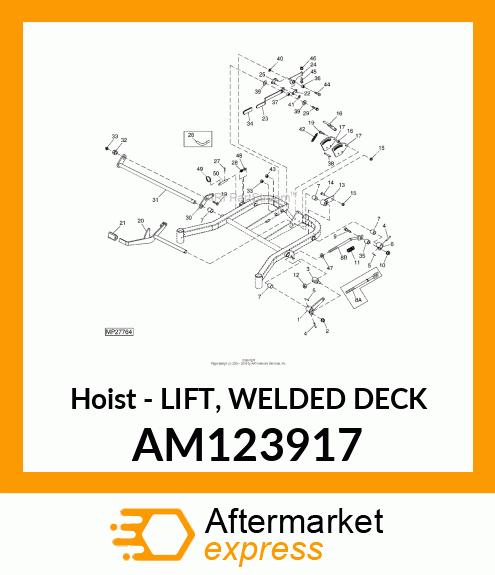 Hoist - LIFT, WELDED DECK AM123917