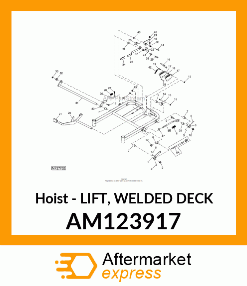 Hoist - LIFT, WELDED DECK AM123917