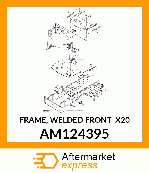 FRAME, WELDED FRONT (X20) AM124395