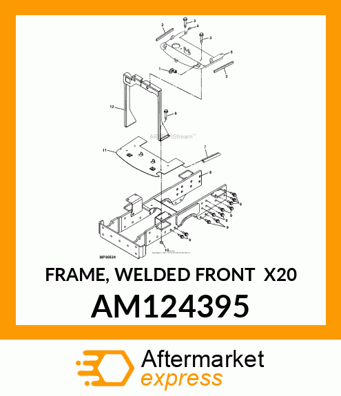 FRAME, WELDED FRONT (X20) AM124395