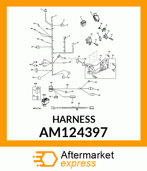 Wiring Harness AM124397