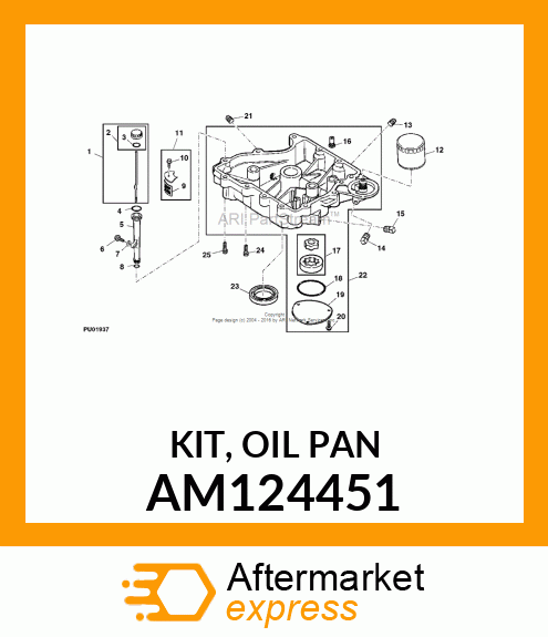 KIT, OIL PAN AM124451