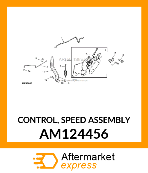 CONTROL, SPEED ASSEMBLY AM124456