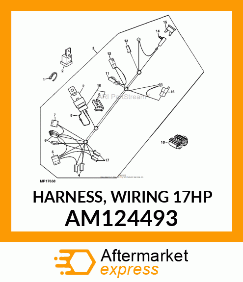 HARNESS, WIRING (17HP) AM124493