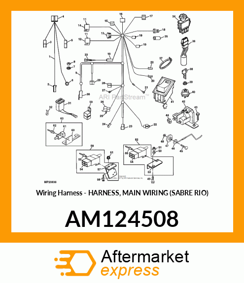 Wiring Harness - HARNESS, MAIN WIRING (SABRE RIO) AM124508