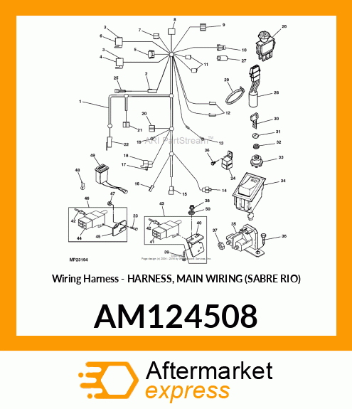 Wiring Harness - HARNESS, MAIN WIRING (SABRE RIO) AM124508