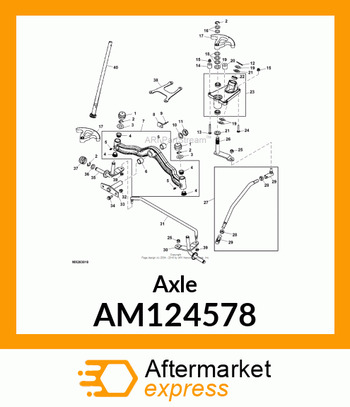 Axle AM124578