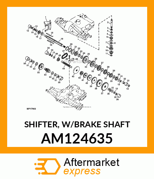 SHIFTER, W/BRAKE SHAFT AM124635