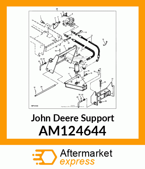 SUPPORT, WELDED HITCH AM124644