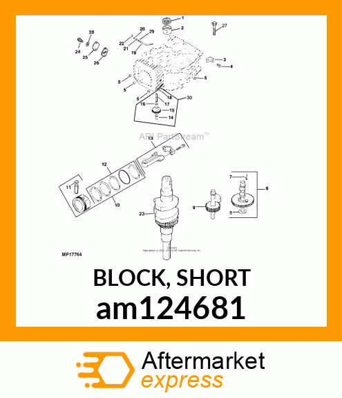 BLOCK, SHORT am124681