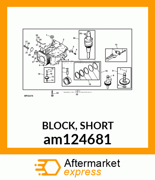 BLOCK, SHORT am124681