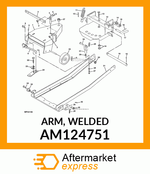 ARM, WELDED AM124751