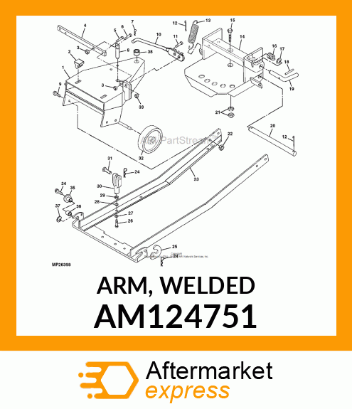 ARM, WELDED AM124751