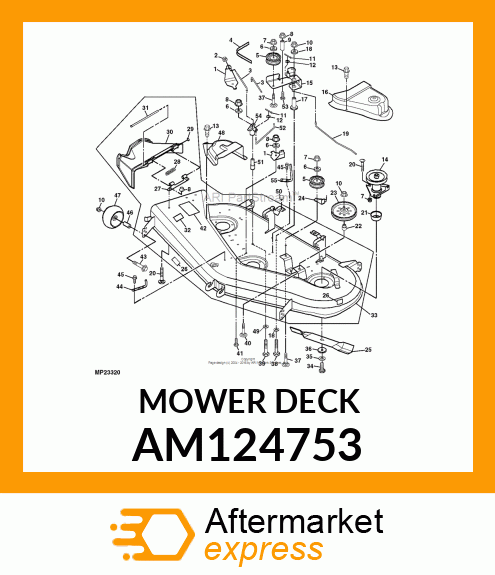 Mower Deck - DECK, 46 AM124753