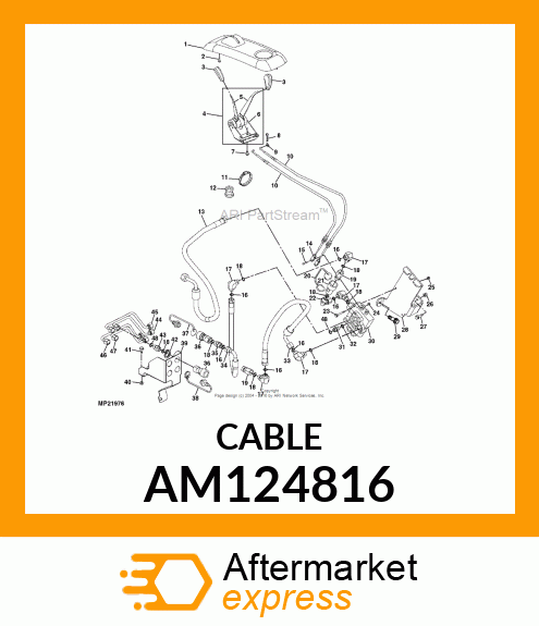 CABLE, 3RD CONTROL (SVC) AM124816