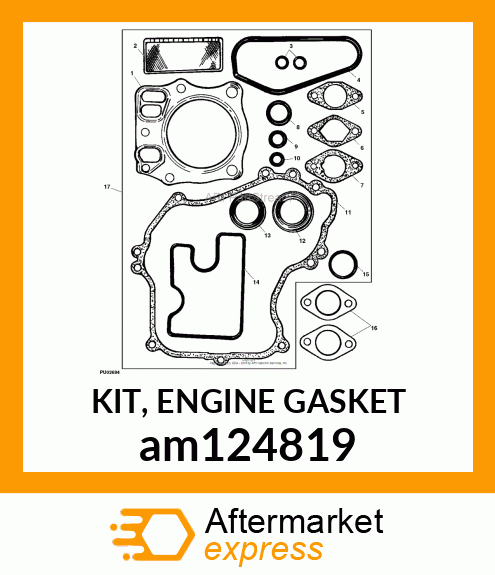 KIT, ENGINE GASKET am124819