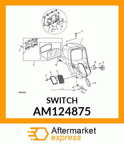 SWITCH, LIGHT AM124875