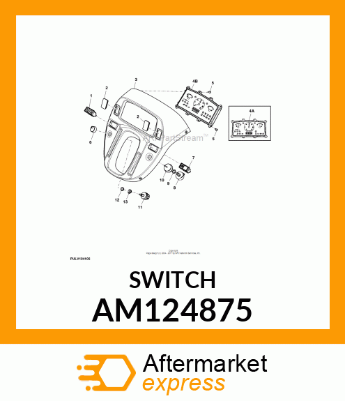 SWITCH, LIGHT AM124875