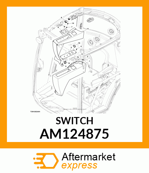 SWITCH, LIGHT AM124875