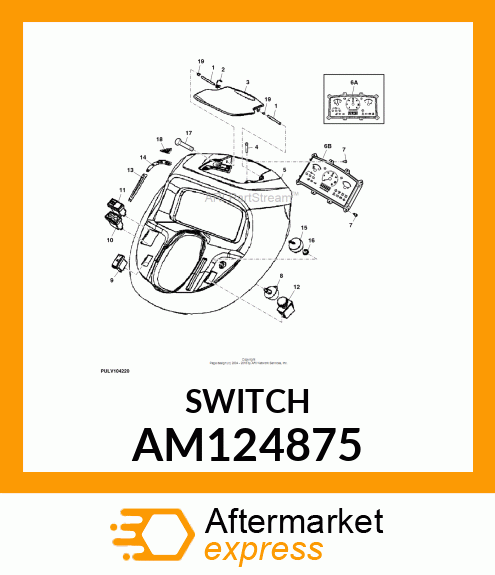 SWITCH, LIGHT AM124875