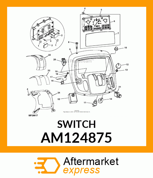 SWITCH, LIGHT AM124875