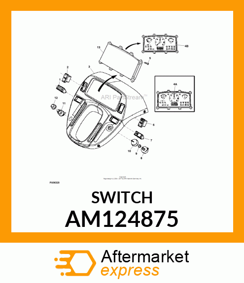 SWITCH, LIGHT AM124875