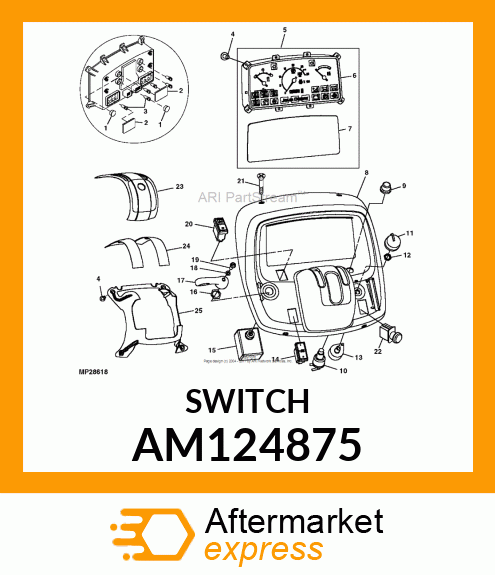 SWITCH, LIGHT AM124875