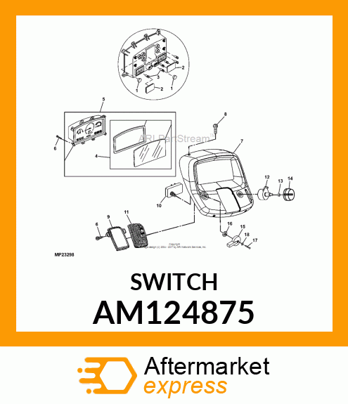 SWITCH, LIGHT AM124875