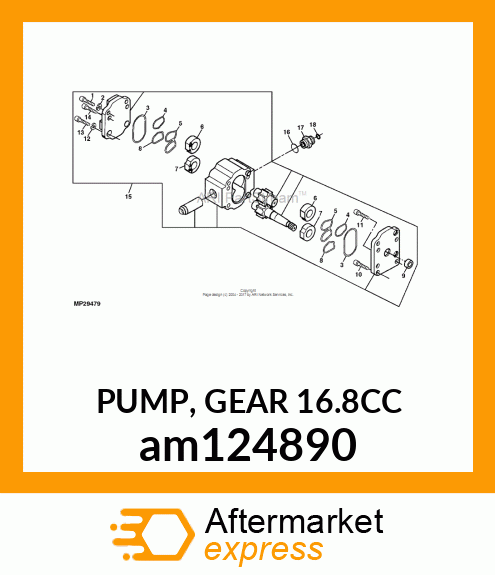 PUMP, GEAR 16.8CC am124890