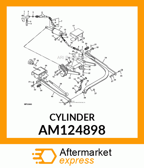HYDRAULIC CYLINDER, CYLINDER, HYD. AM124898