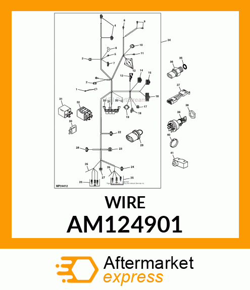 HARNESS, WIRING (FUSE LINK) AM124901