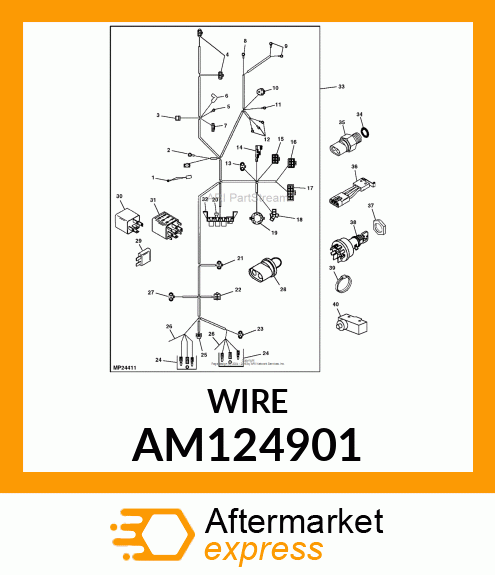 HARNESS, WIRING (FUSE LINK) AM124901