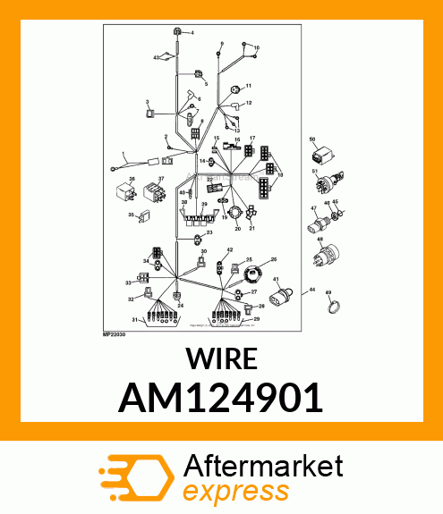 HARNESS, WIRING (FUSE LINK) AM124901